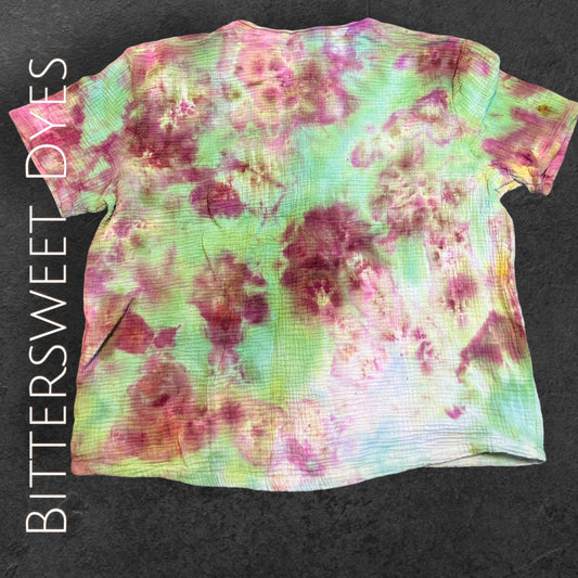 M Single Color Ice Dye Pajama Set