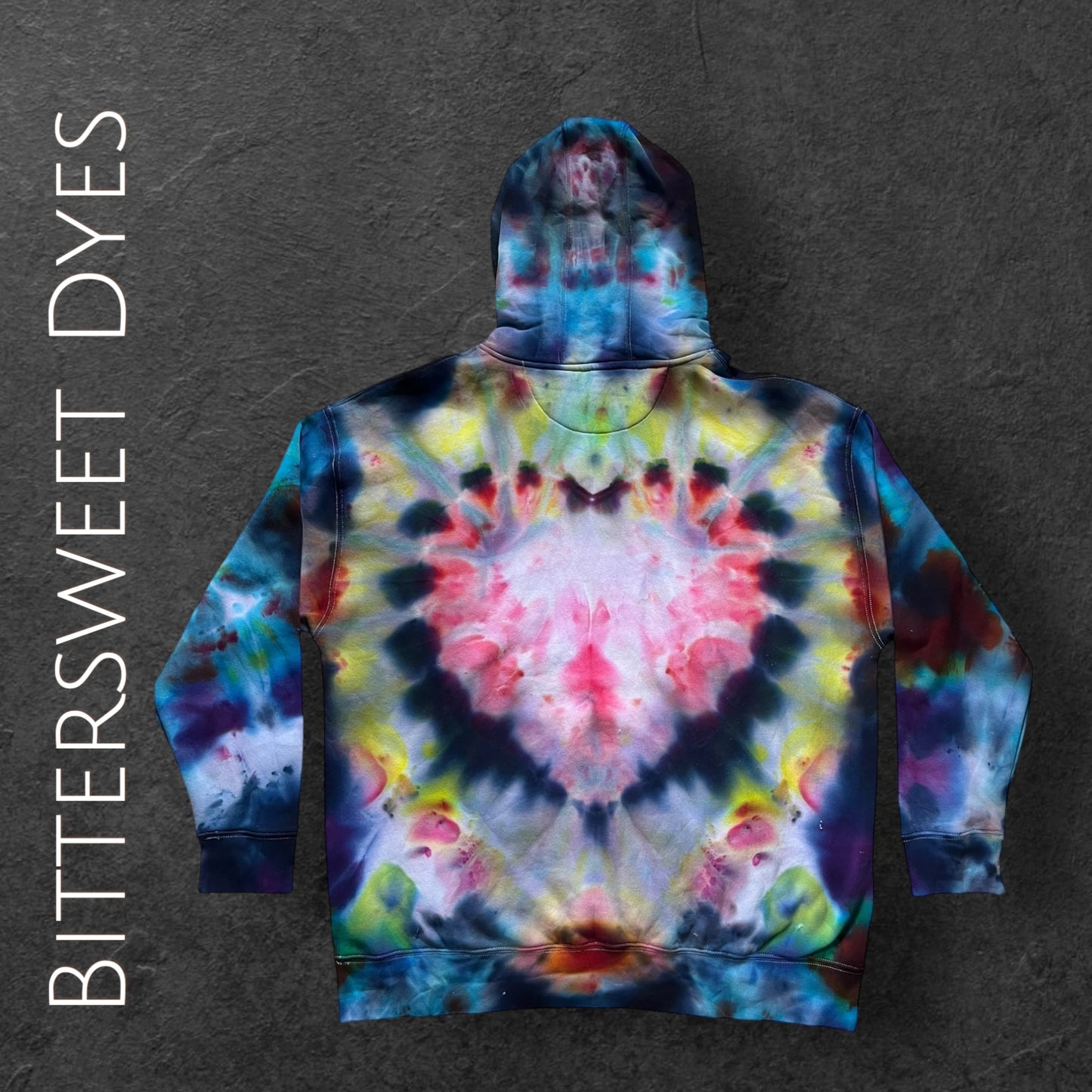 3XL Heart Ice Dye Hoodie