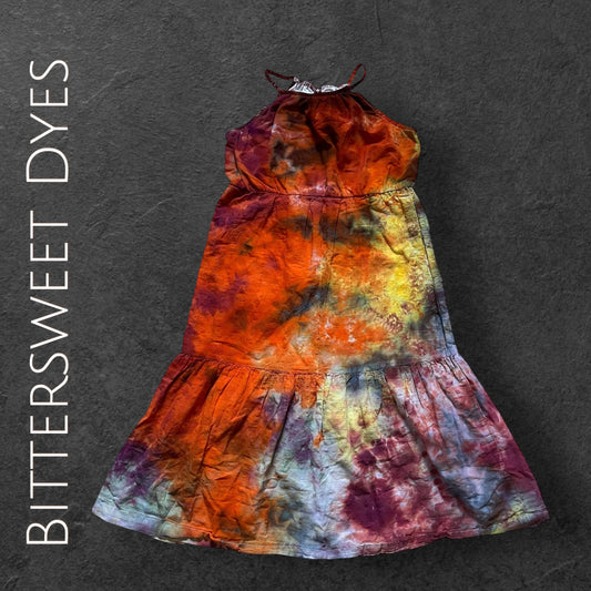 L Youth Scrunch Ice Dye Dress