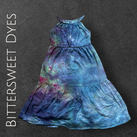 XS Youth Scrunch Ice Dye Dress