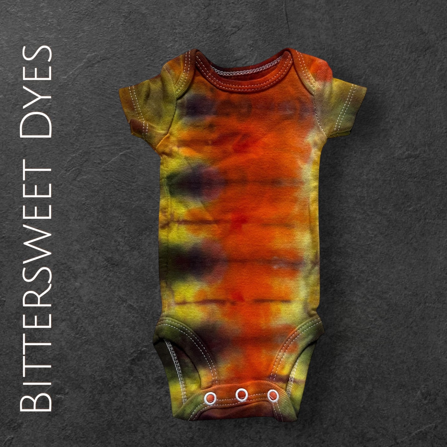 Preemie Pleated Ice Dye Onesie