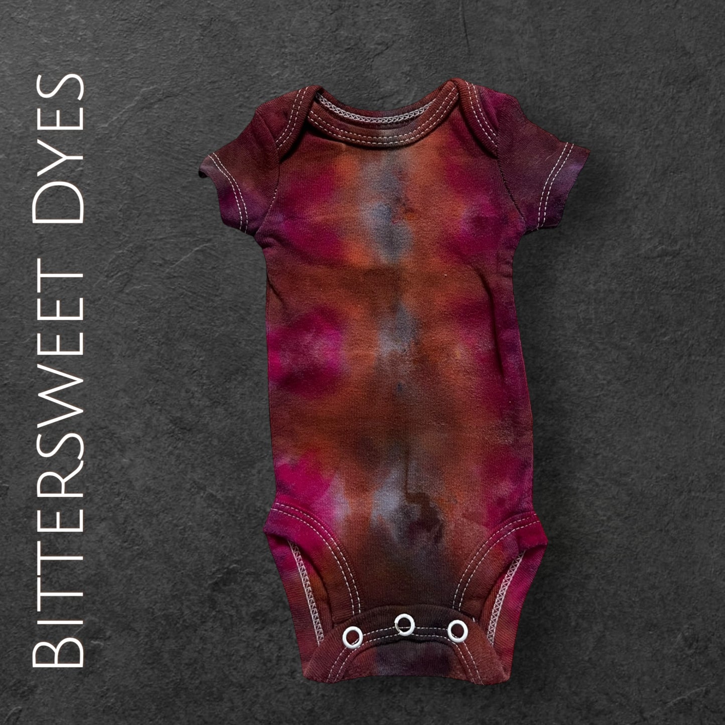 Preemie Pleated Ice Dye Onesie