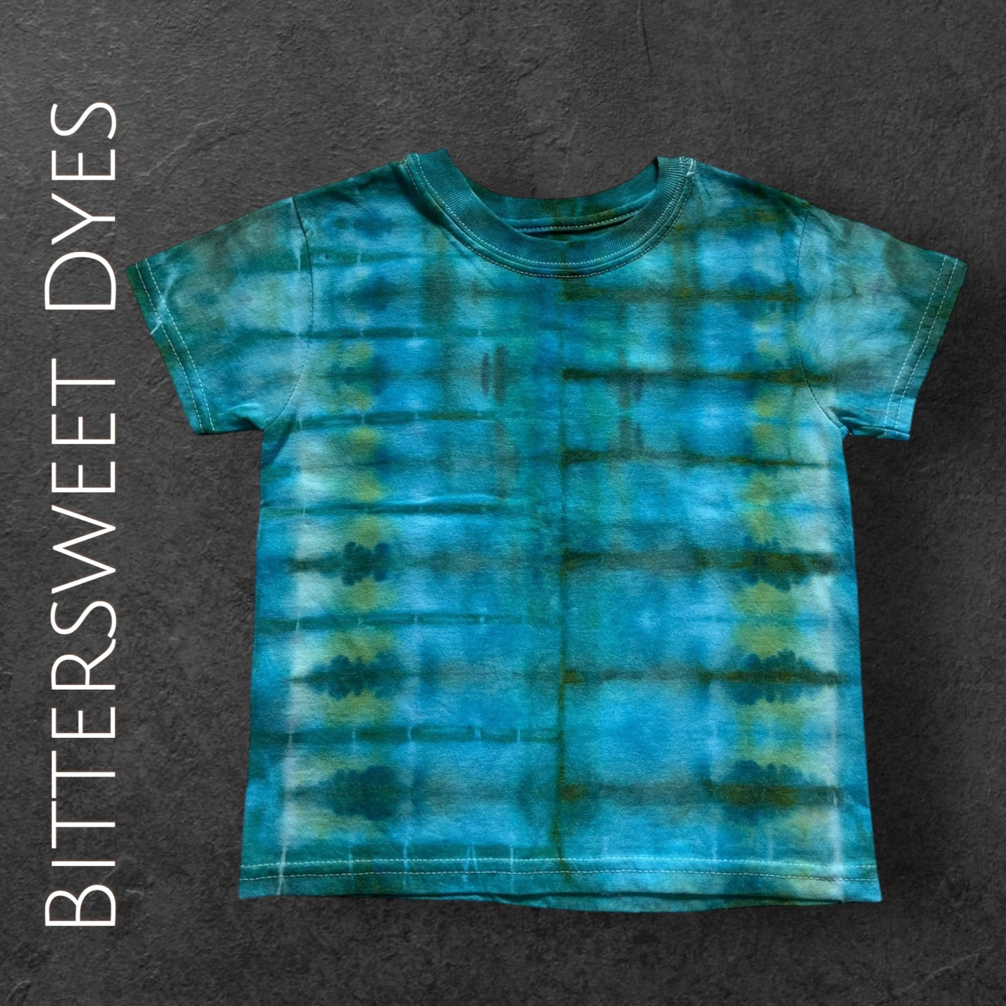XS Youth Pleated Ice Dye Tee