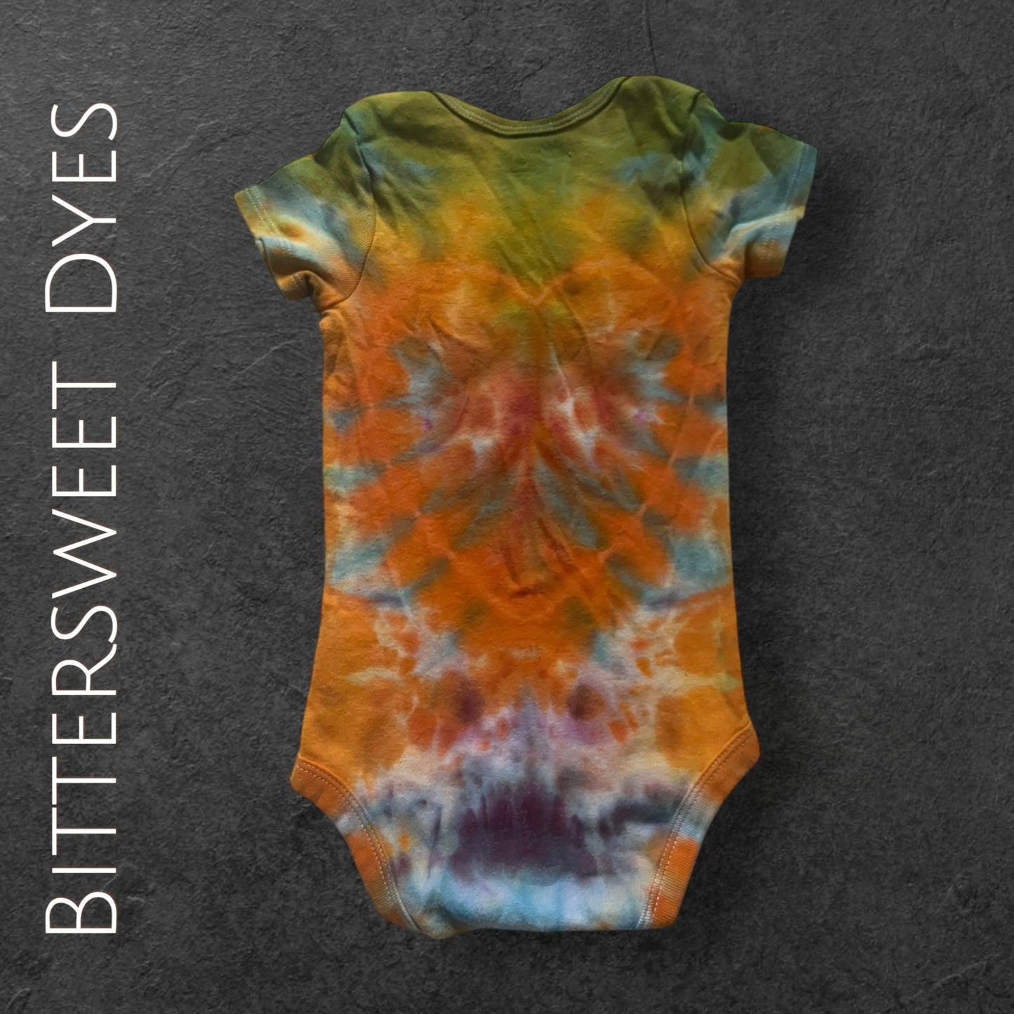 18 Month Heart Ice Dye Onesie