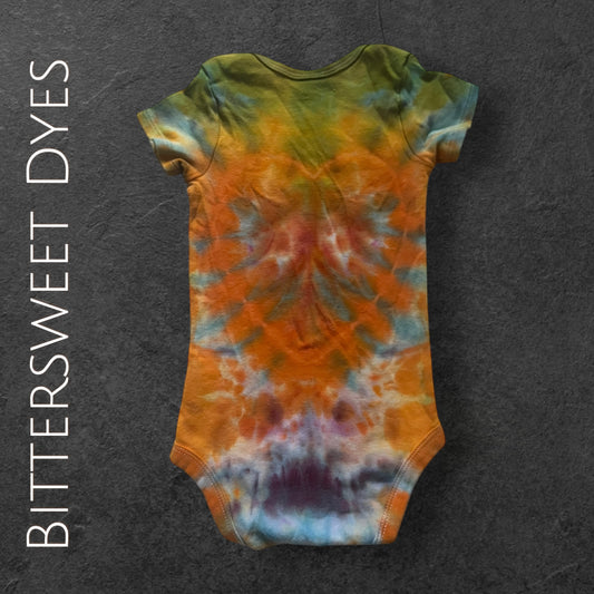18 Month Heart Ice Dye Onesie