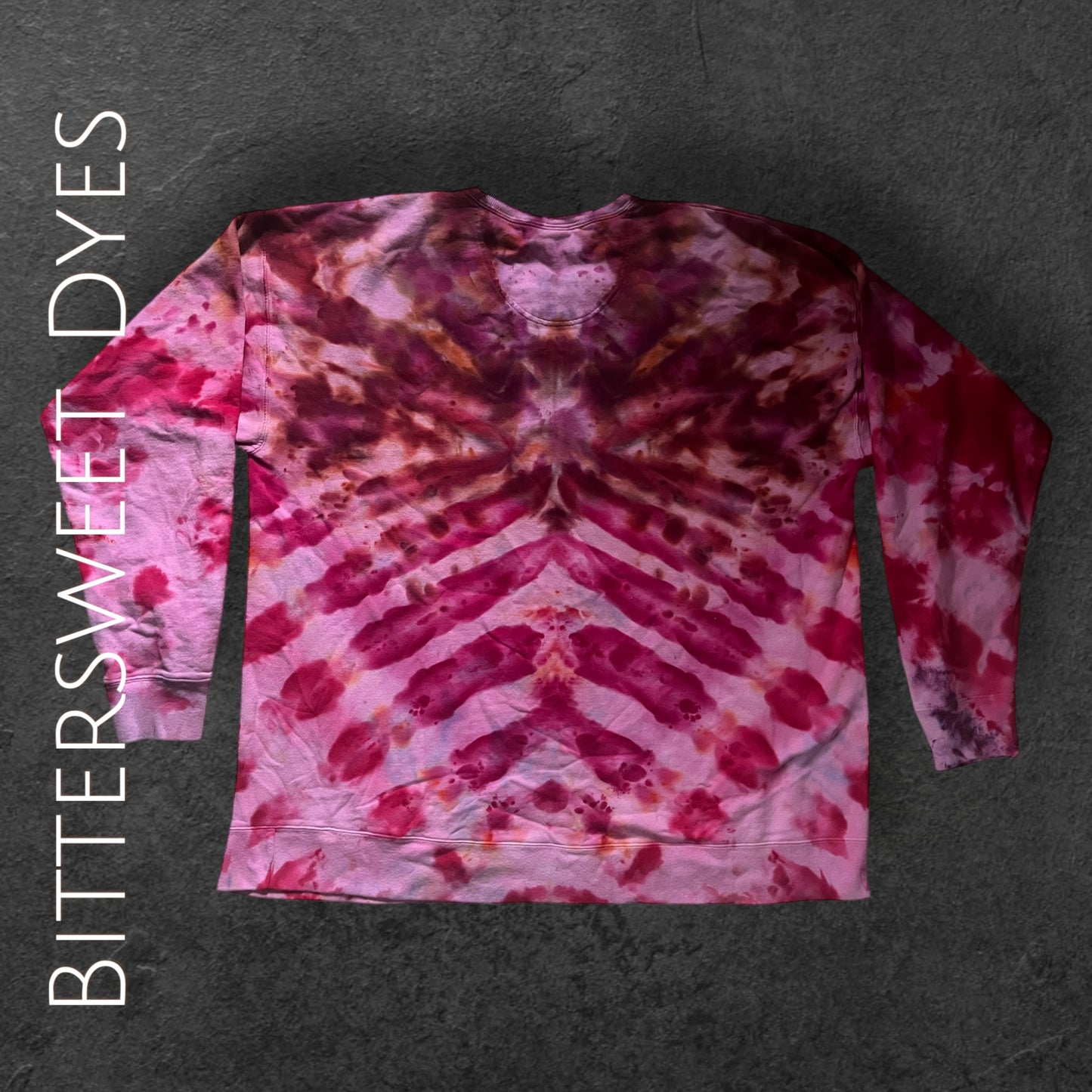 2XL Pleated Ice Dye Sweater