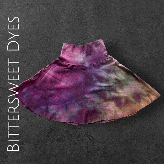 Youth 3 Ice Dye Foldable "Yoga Style" Waist Band Skirt