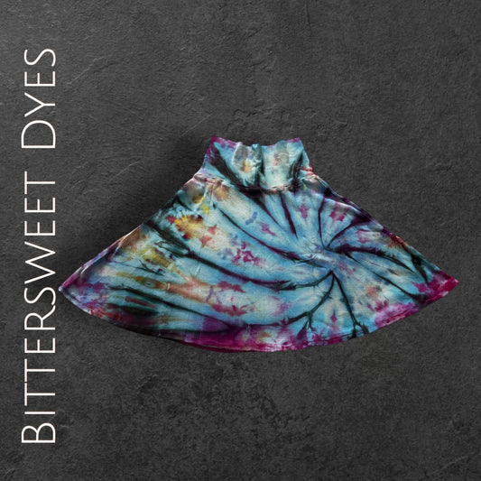 Youth 10 Ice Dye Foldable "Yoga Style" Waist Band Skirt