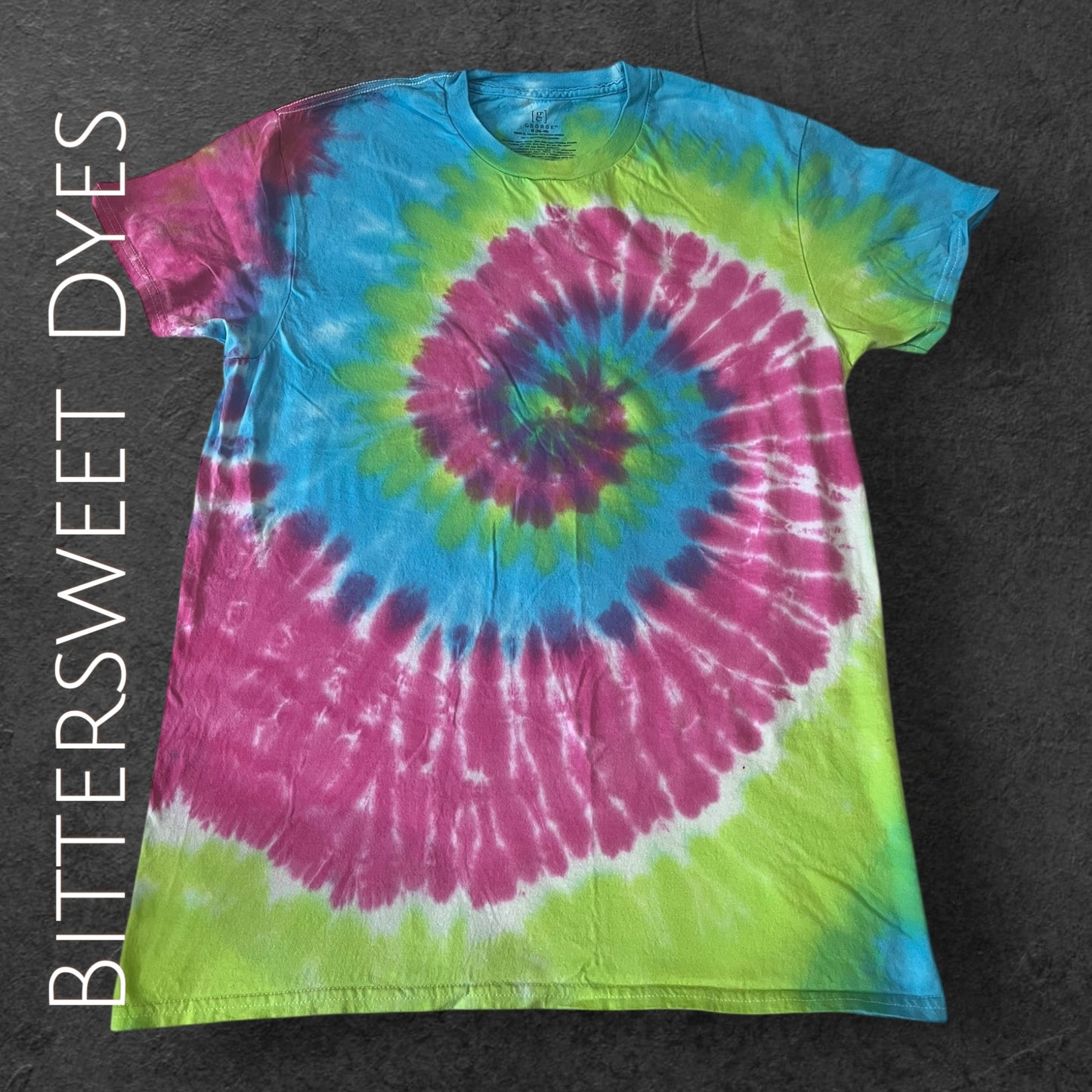 M Spiral Liquid Dye Tee