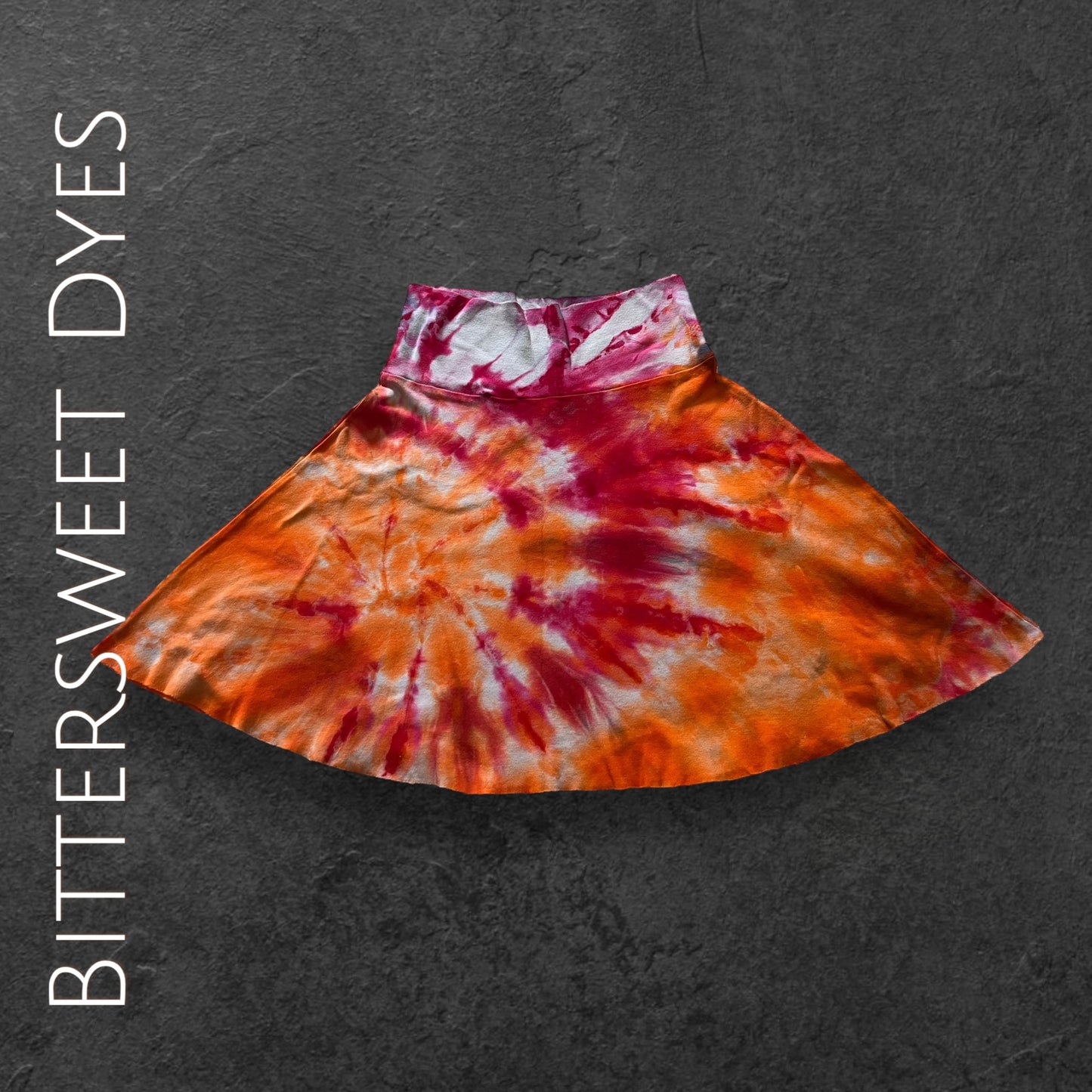 Youth 8 Ice Dye Foldable "Yoga Style" Waist Band Skirt