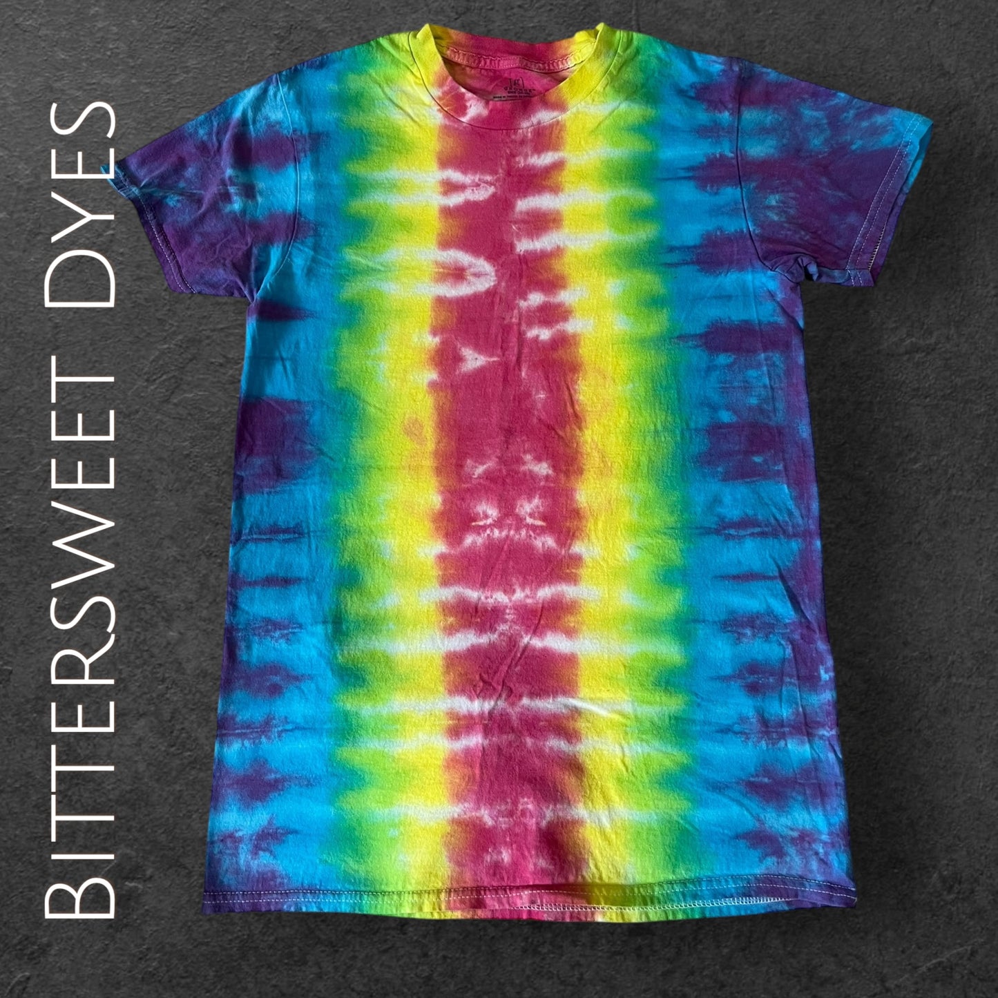 S Pleated Liquid Dye Tee