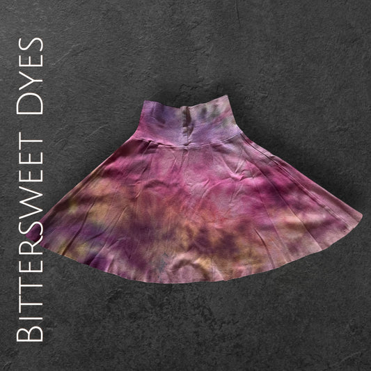 Youth 6 Ice Dye Foldable "Yoga Style" Waist Band Skirt