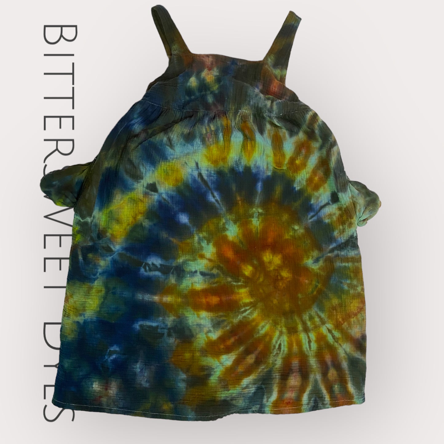 Small Ice Dye Dress with Pockets
