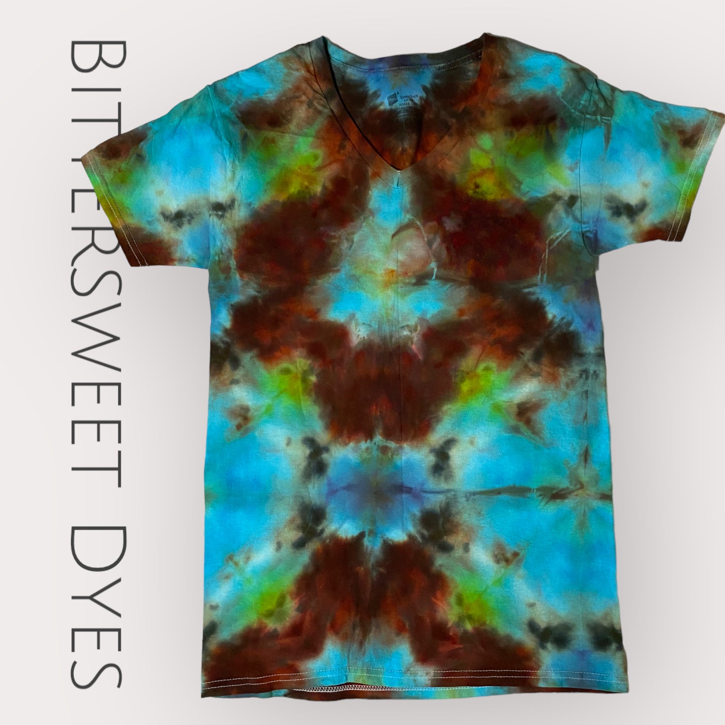 Small "Save Water, Drink Wine" Screen Print Ice Dye