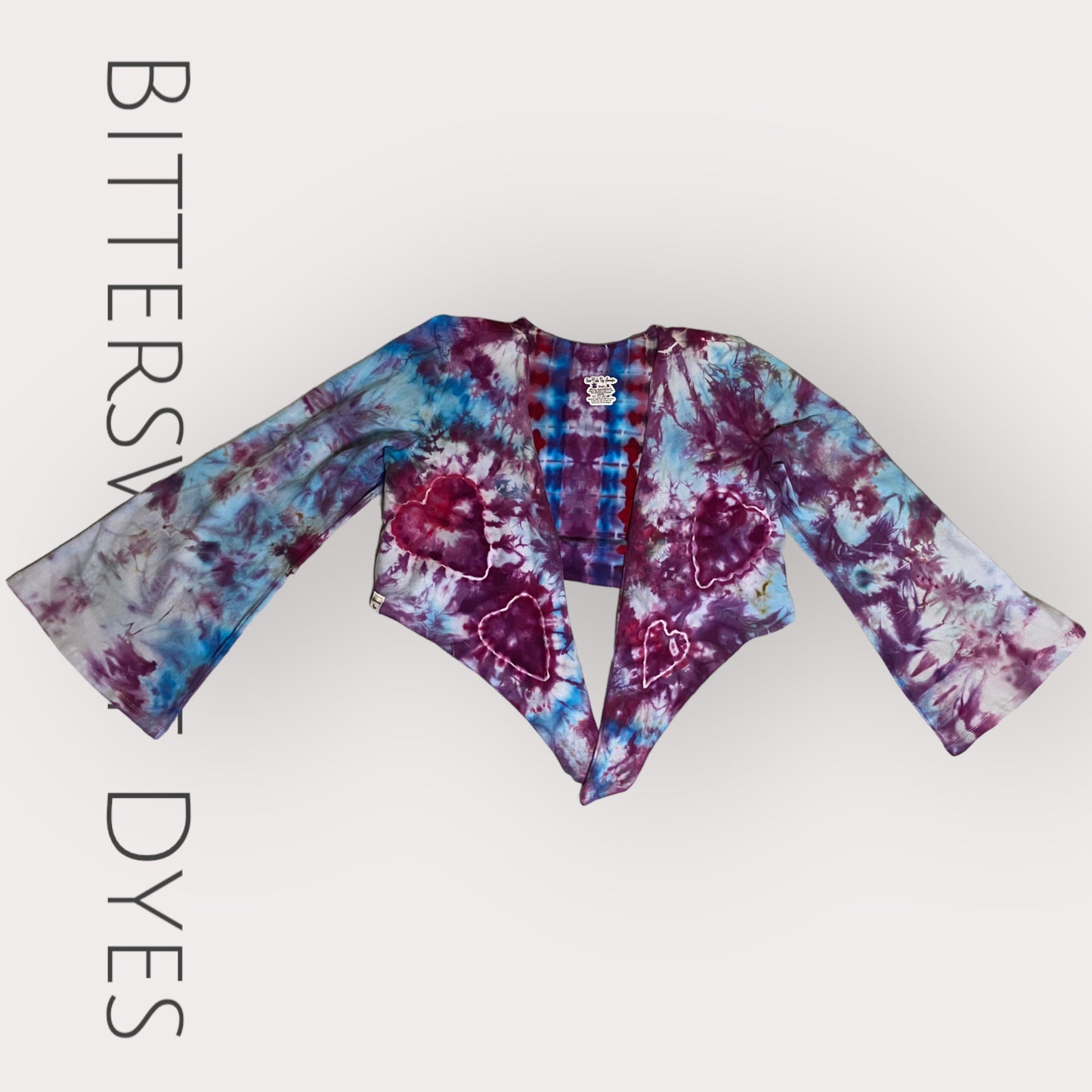 Small Festival Crop Top Ice Dye