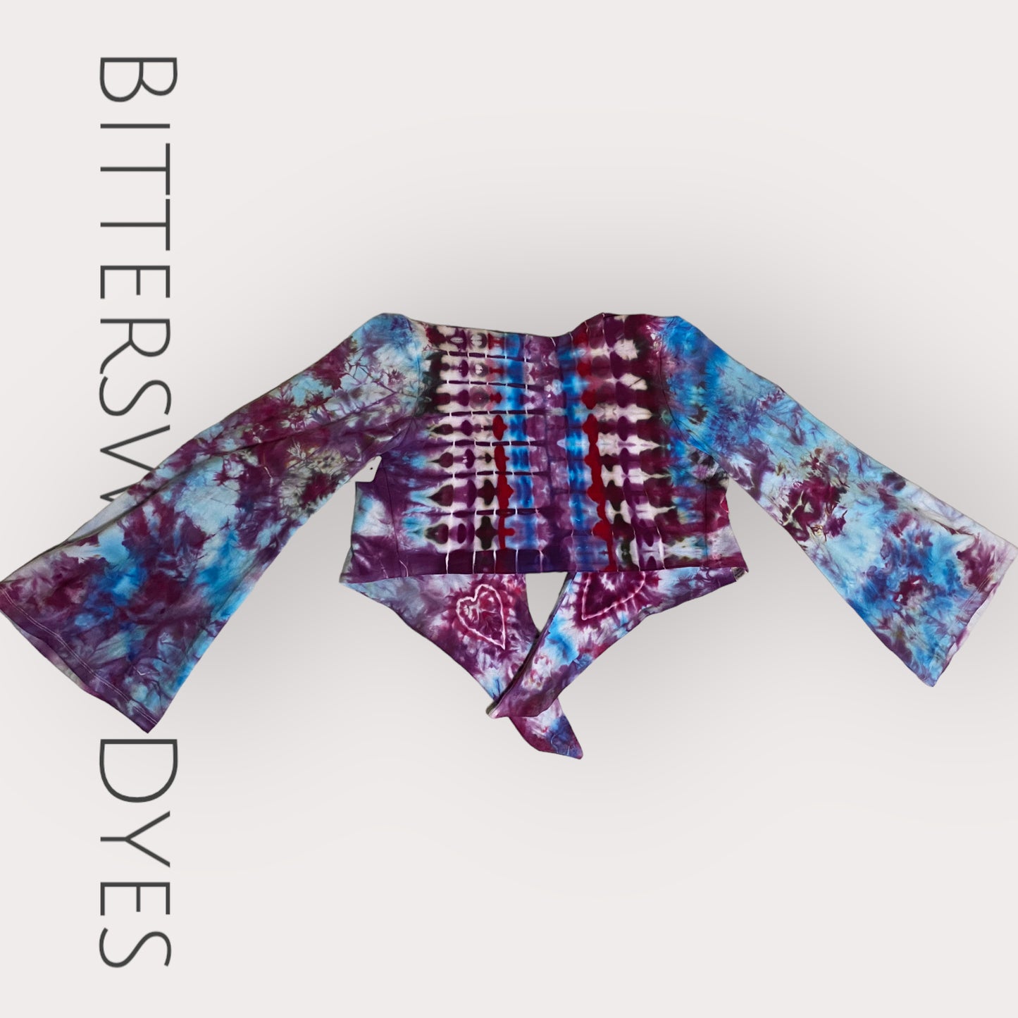 Small Festival Crop Top Ice Dye