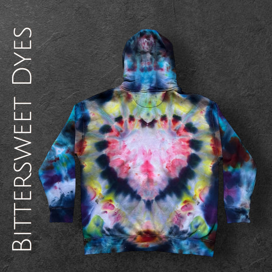 3XL Heart Ice Dye Hoodie