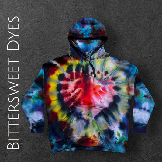 3XL Heart Ice Dye Hoodie