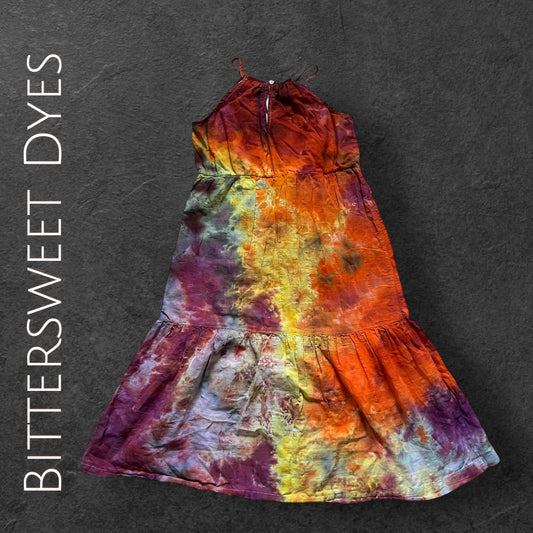 L Youth Scrunch Ice Dye Dress