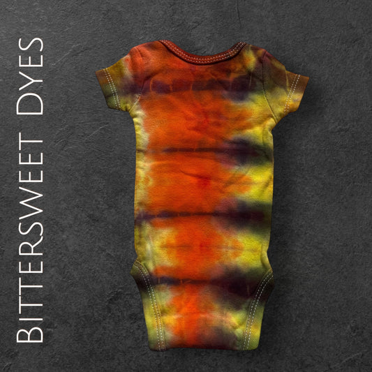 Preemie Pleated Ice Dye Onesie