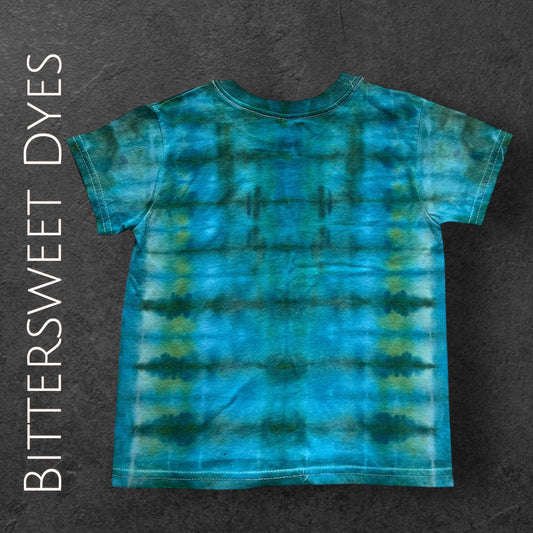 XS Youth Pleated Ice Dye Tee