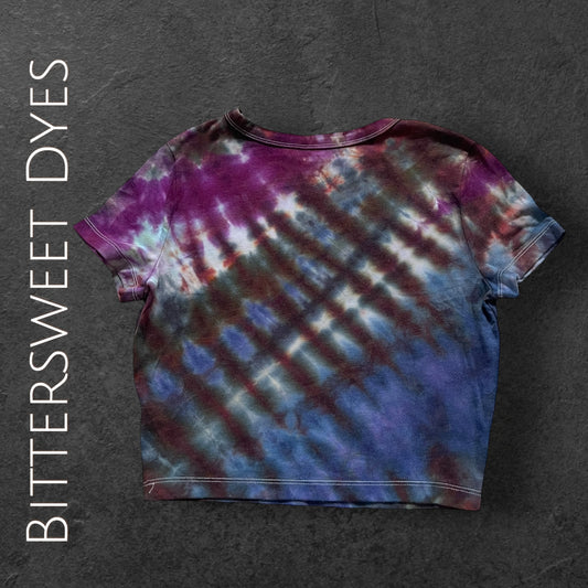 M Pleated Ice Dye Crop Tee