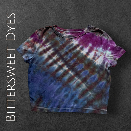M Pleated Ice Dye Crop Tee
