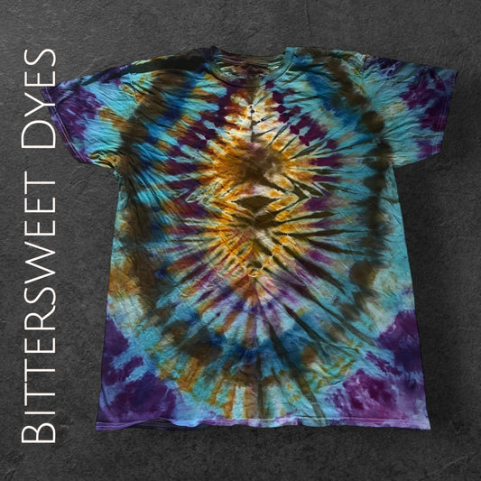 XL Pleated Ice Dye Tee