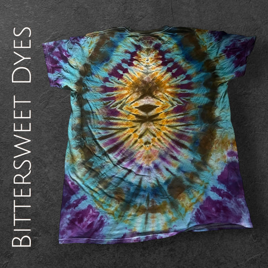 XL Pleated Ice Dye Tee