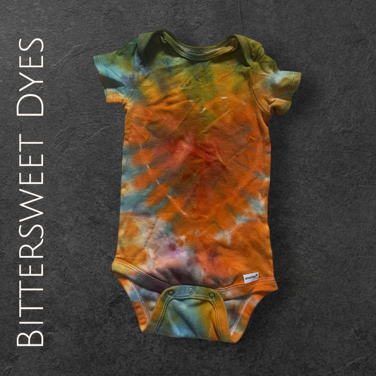 18 Month Heart Ice Dye Onesie