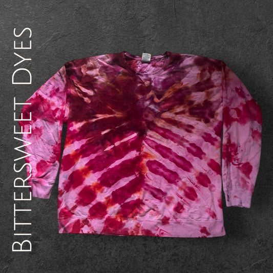 2XL Pleated Ice Dye Sweater