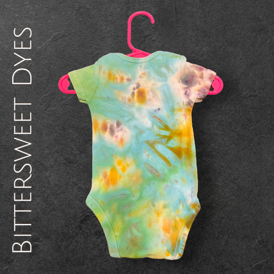 0-3 Mos. Ice Dye Onesie
