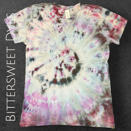 S Youth Spiral  Ice Dye Tee
