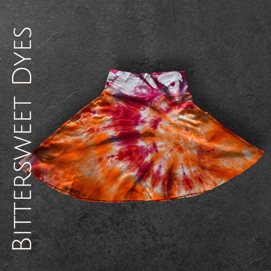Youth 8 Ice Dye Foldable "Yoga Style" Waist Band Skirt
