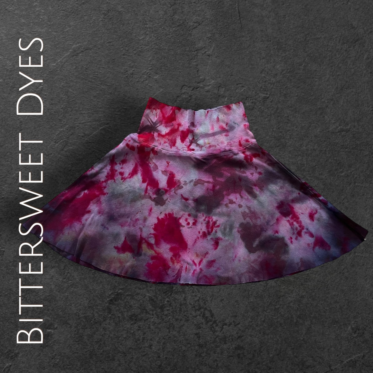 Youth 5 Ice Dye Foldable "Yoga Style" Waist Band Skirt