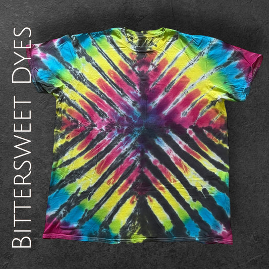 2XL Pleated Liquid Dye Tee