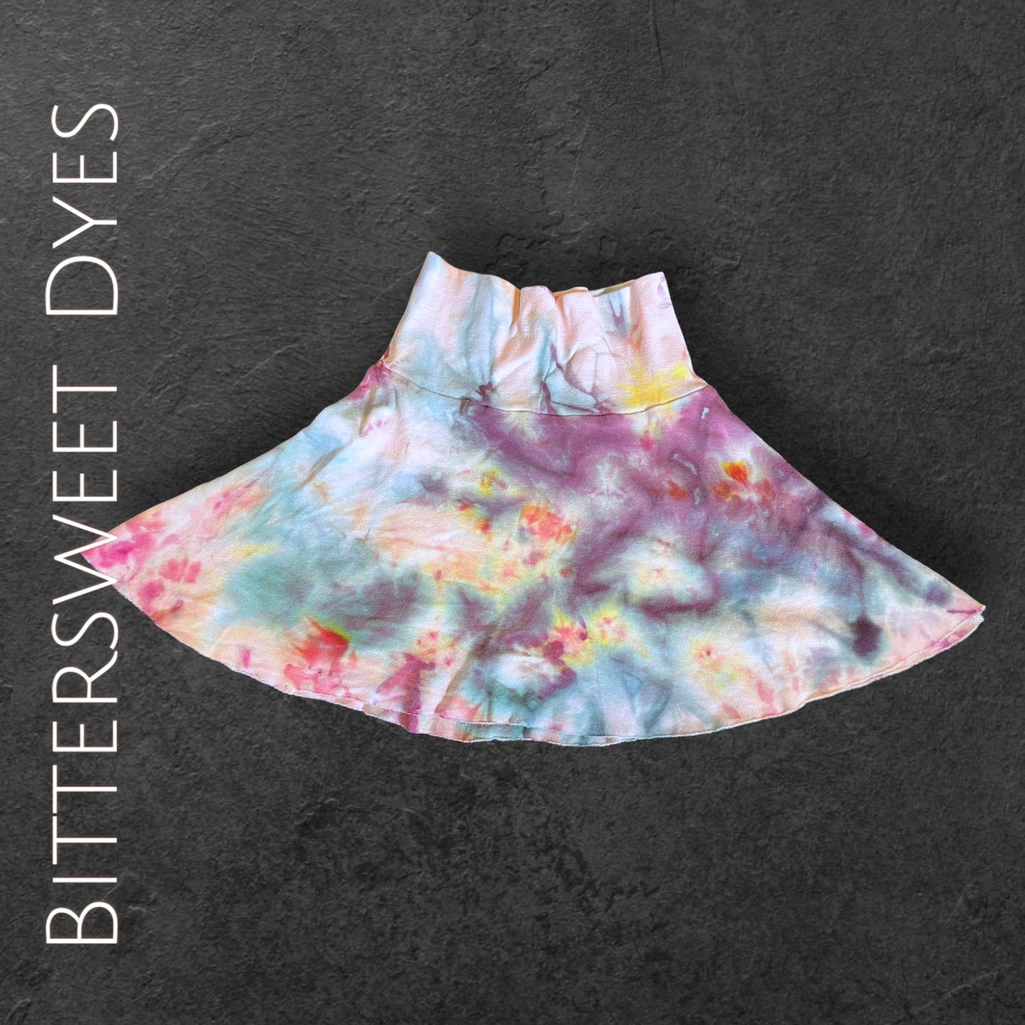 Youth 4 Ice Dye Foldable "Yoga Style" Waist Band Skirt