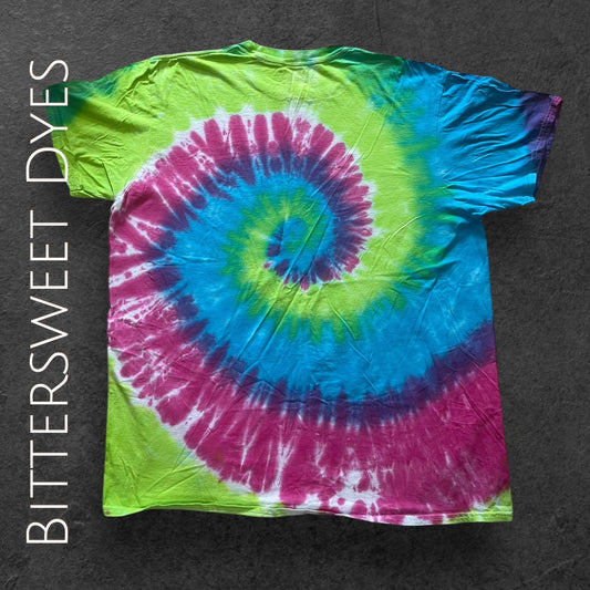 2XL Spiral Liquid Dye Tee