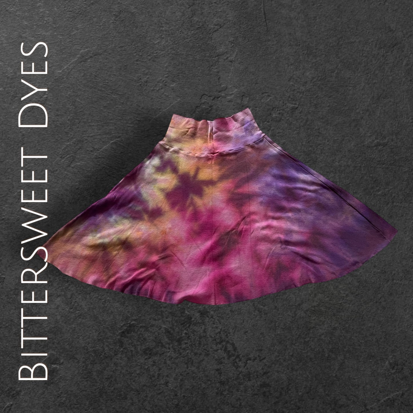 Youth 10 Ice Dye Foldable "Yoga Style" Waist Band Skirt