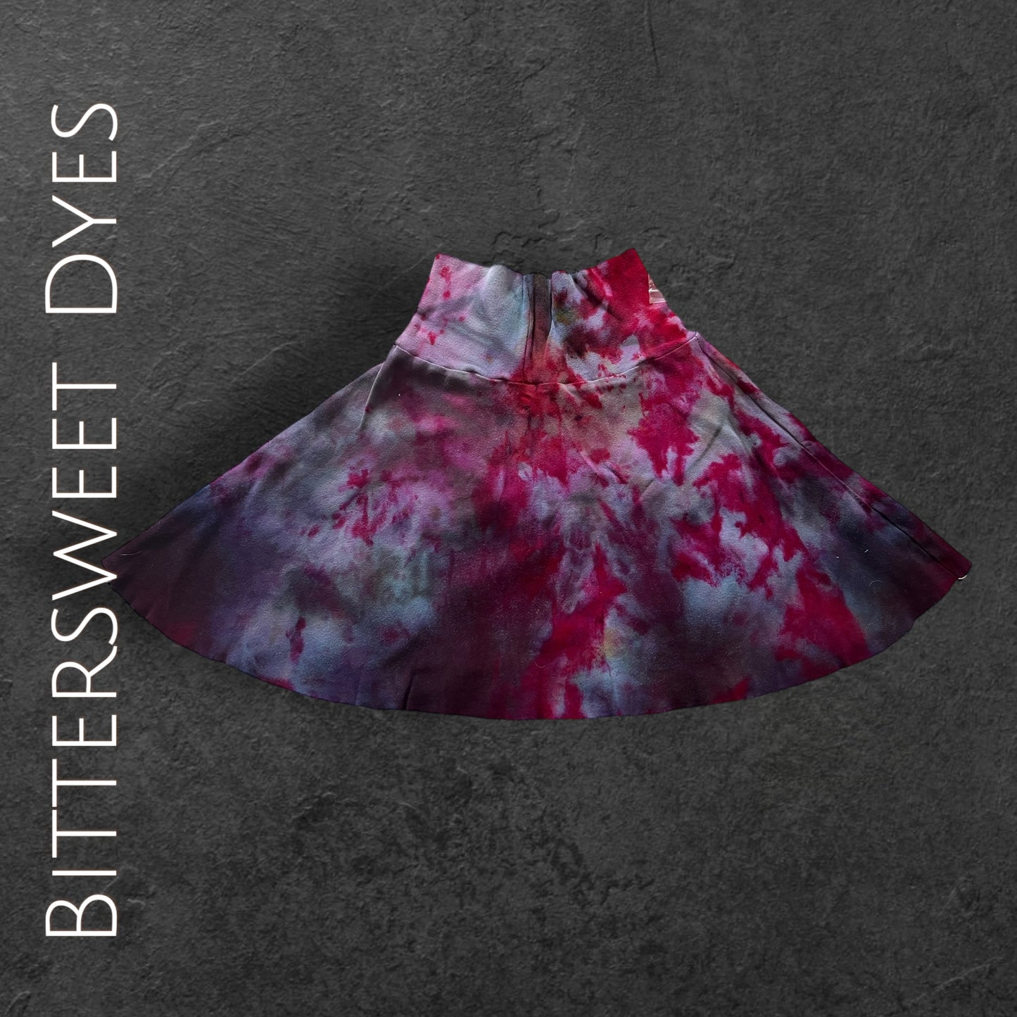 Youth 5 Ice Dye Foldable "Yoga Style" Waist Band Skirt