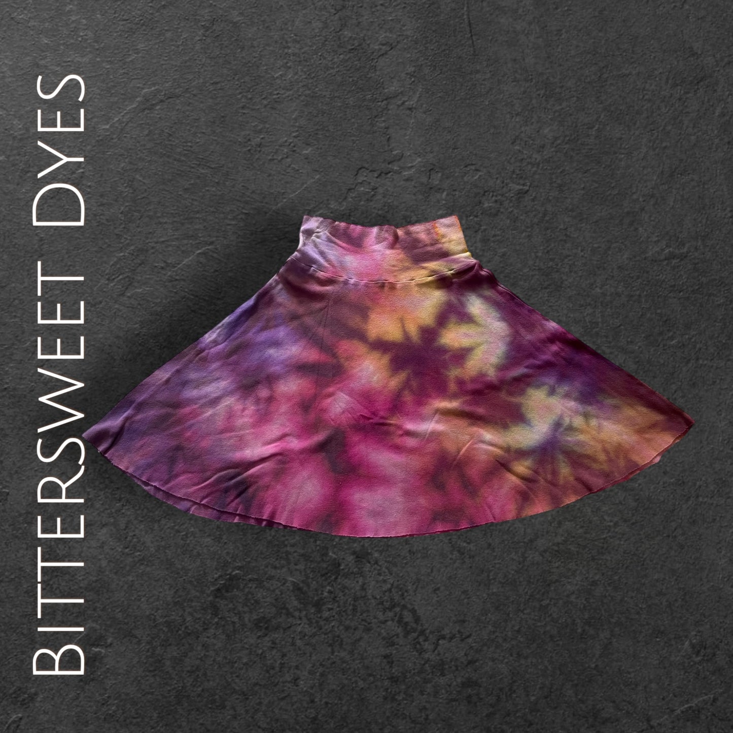 Youth 10 Ice Dye Foldable "Yoga Style" Waist Band Skirt
