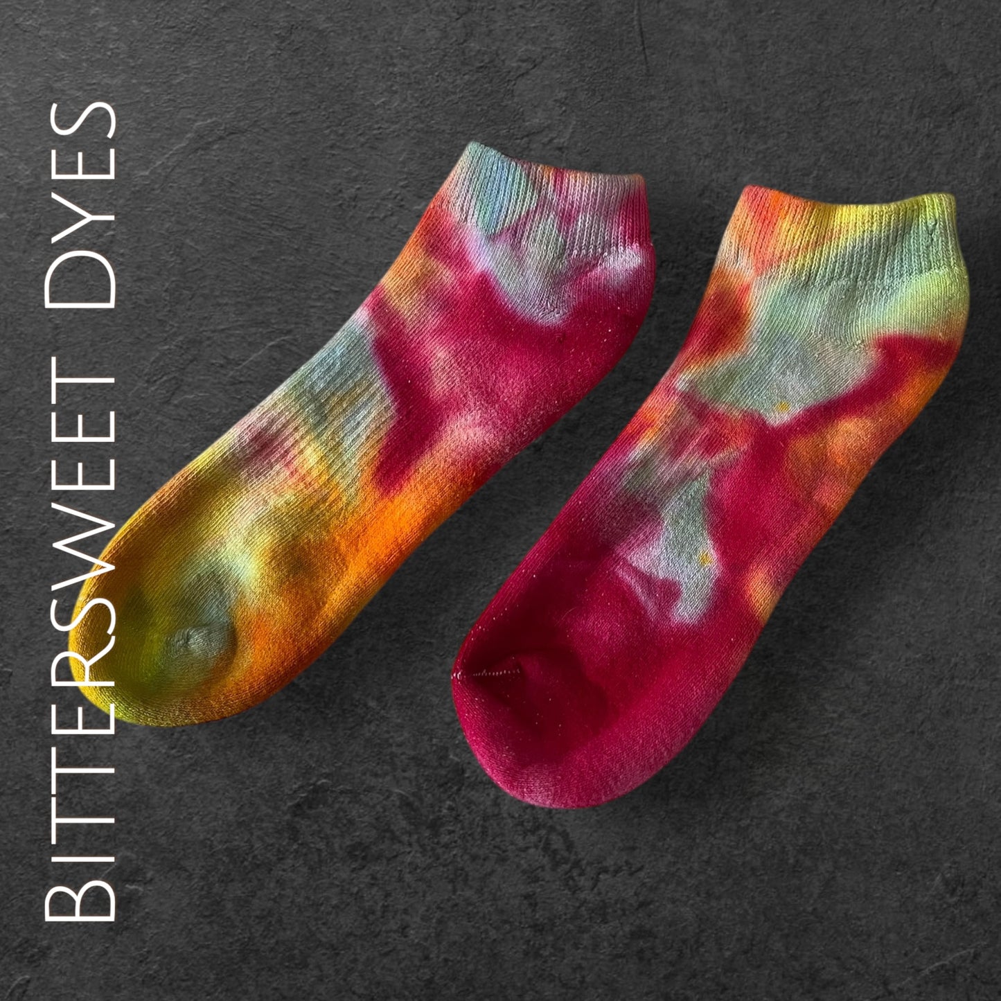 Ice Dye Ankle Socks
