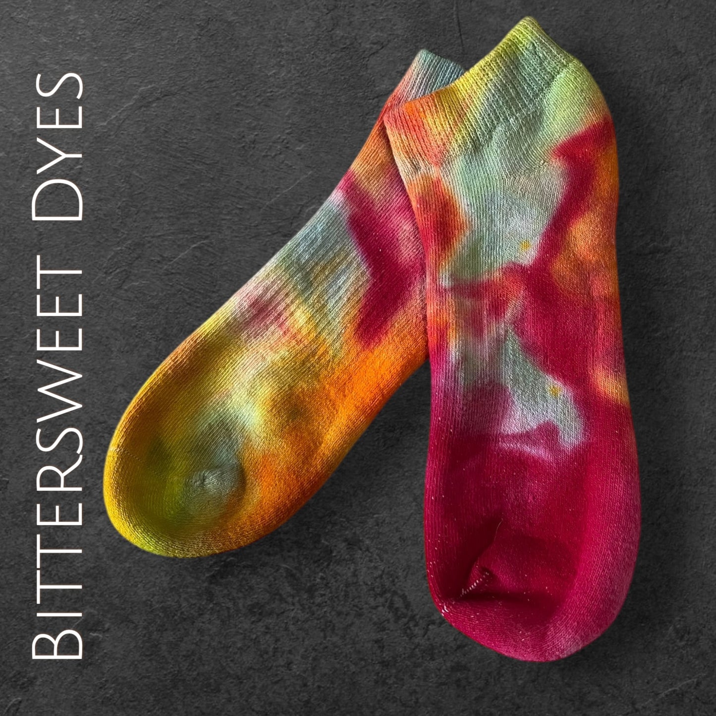 Ice Dye Ankle Socks
