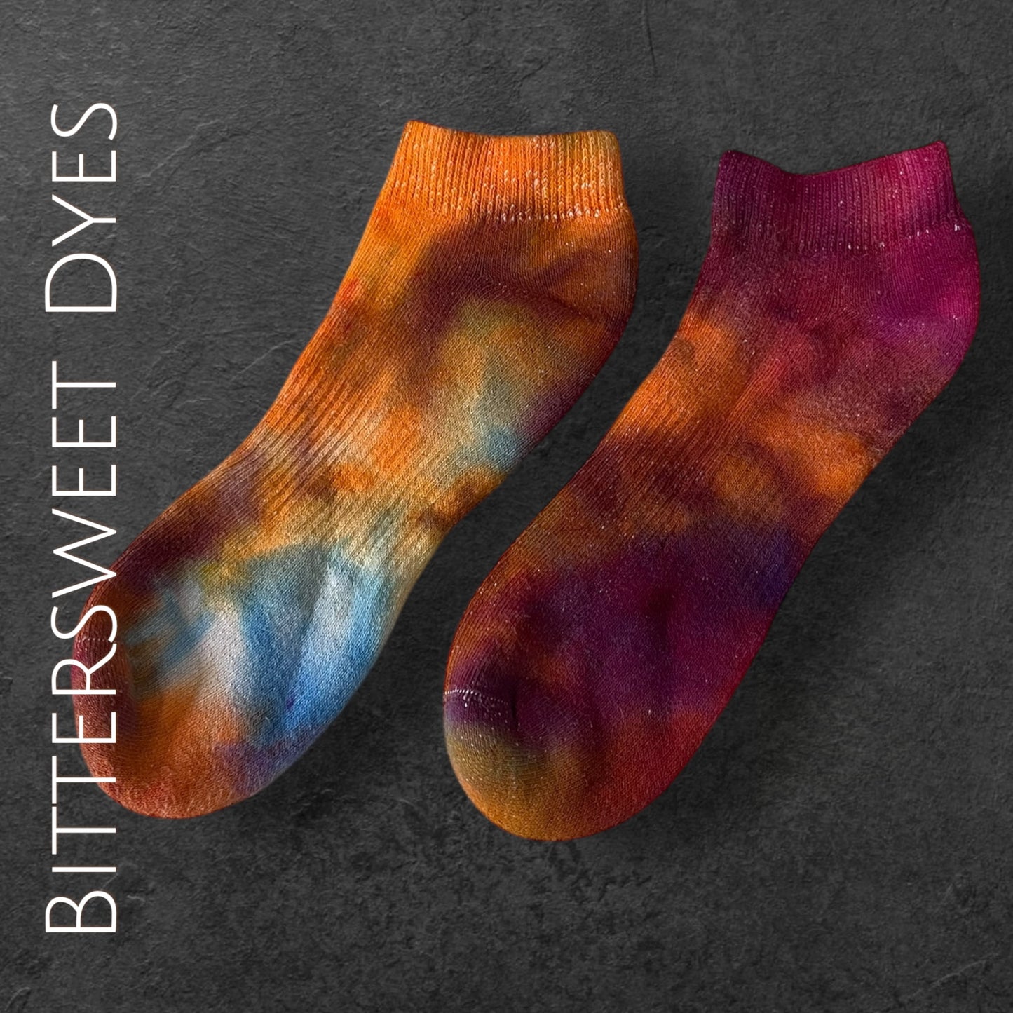 Ice Dye Ankle Socks